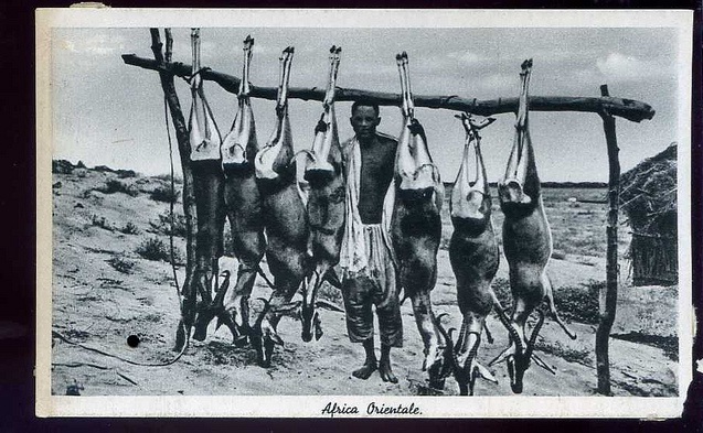 A typical scene from a village in Italian East Africa that vanished in 1897.