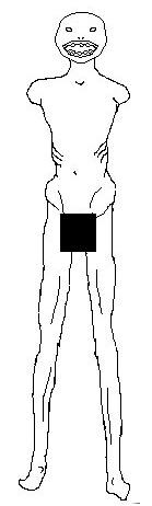BOB line art, edited to comply with Fandom's no-nudity policy.