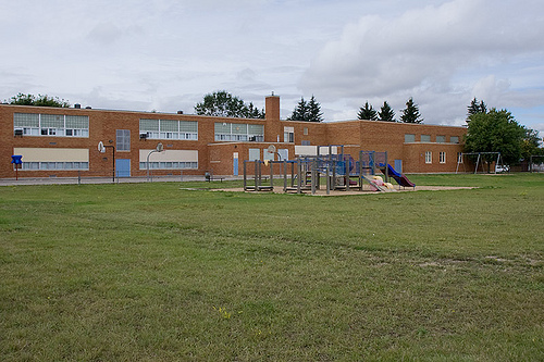 The schoolgrounds, if you're able to find them.